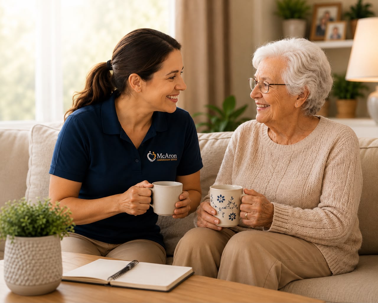 Friends enjoying time together in the community